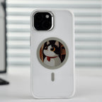 2.53 Inches E-Ink Phone Case Photos HD Display Wireless Transmission DIY Screen for Iphone 16/15/14/13 round Support Magsafe