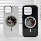 2.53 Inches E-Ink Phone Case Photos HD Display Wireless Transmission DIY Screen for Iphone 16/15/14/13 round Support Magsafe